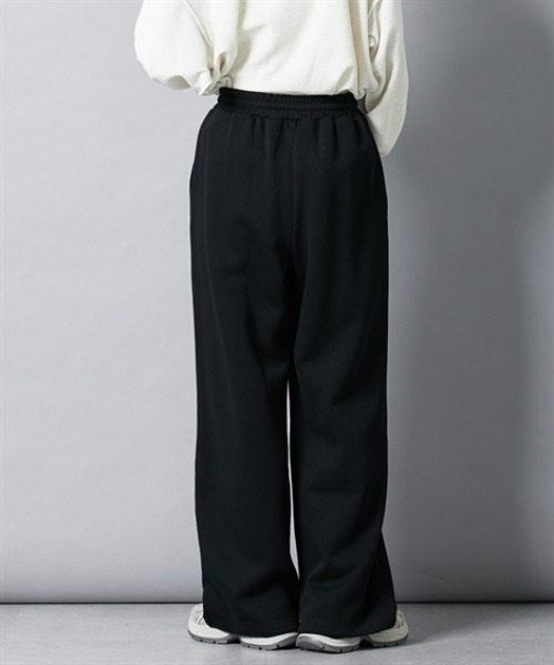 nissen（ニッセン）の「ドロストワイドパンツ（スウェットパンツ・レディース・ブラック/杢グレー・S/M/L/LL）」の22枚目の写真