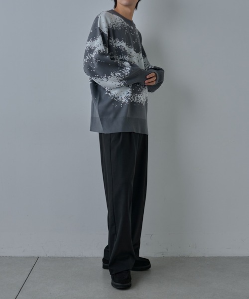 COLONY 2139（コロニートゥーワンスリーナイン）の「ピクセルパターンクルーニット（ニット/セーター・メンズ・グレー/ブラック/ネイビー・MEDIUM/LARGE）」の15枚目の写真