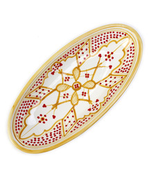 UNBILLION（アンビリオン）の「アフリカンスクエアー AFRICANSQUARE / スラマ陶器 手描き浅皿楕円（食器）」