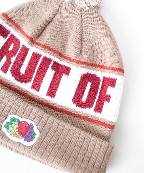 FRUIT OF THE LOOM(フルーツオブザルーム)の「【FRUIT OF THE LOOM】KIDS BON BON Knit watch(ニットキャップ/ビーニー・キッズ・ベージュ/イエロー・FREE)」の7枚目の写真