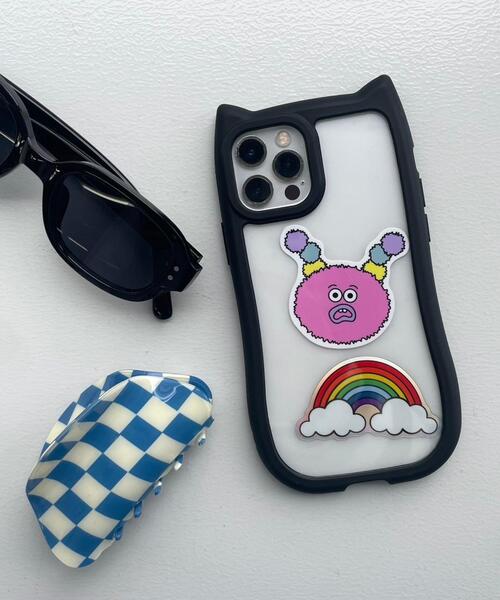 WEGO（ウィゴー）の「WEGO/猫耳フレームiphoneケース(ブラック)（スマホケース/カバー・レディース・その他3/その他2/その他1/その他4・FREE）」の3枚目の写真