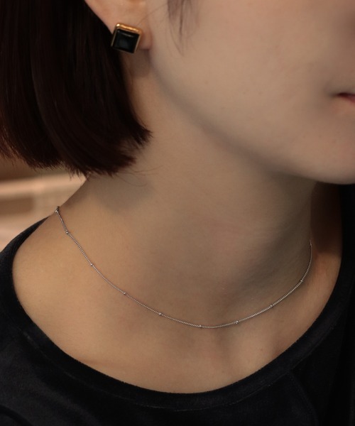 bonu.(ボヌ)の「【silver925】ボールチェーンネックレス(ネックレス・レディース・シルバー/ゴールド・FREE)」の2枚目の写真