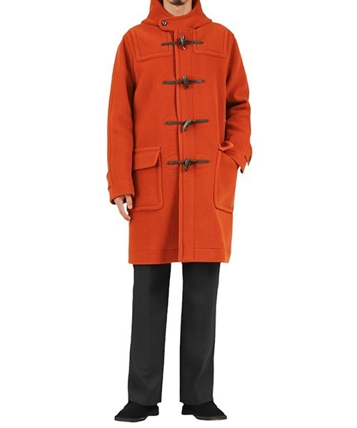 INVERTERE（インバーティア）の「INVERTERE / インバーティア：DUFFLE COAT REGULAR FIT：IV242JE25011[MUS]（ダッフルコート・メンズ・オレンジ・38）」の10枚目の写真