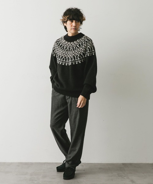 セール】求心柄モックネックニット（ニット/セーター）｜URBAN