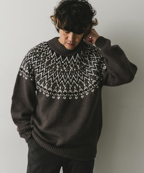 Mountain Research ブラックニットセーター Lサイズ Mountain Research ブラックニットセーター Lサイズ ハイネック