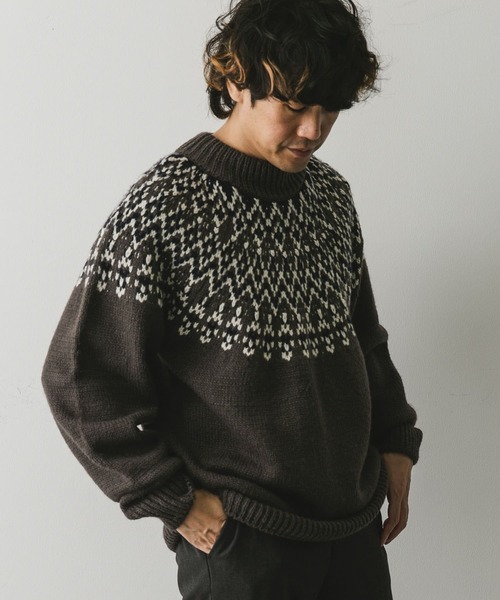 迷彩柄ニットセーター Marcus L. Wittenberger 迷彩柄ニットセーター Marcus L. Wittenberger