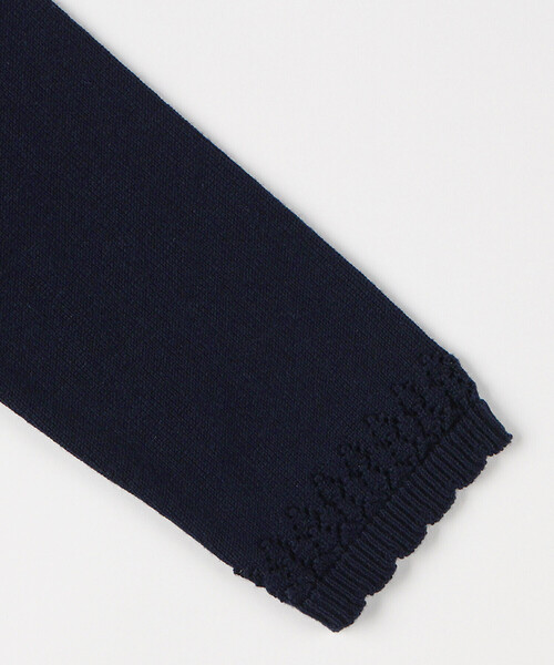 COMME CA ISM(コムサイズム)の「ニットボレロ(140-160cm)(カーディガン/ボレロ・キッズ・アイボリー/ネイビー・140cm/150cm/160cm)」の5枚目の写真