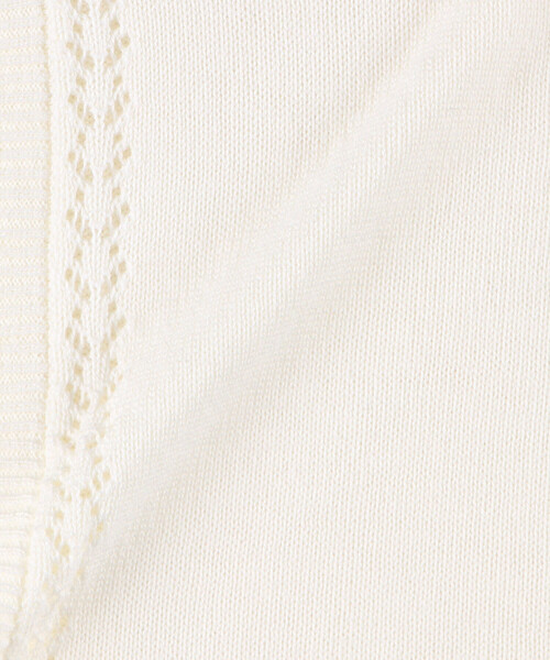 COMME CA ISM(コムサイズム)の「ニットボレロ(140-160cm)(カーディガン/ボレロ・キッズ・アイボリー/ネイビー・140cm/150cm/160cm)」の7枚目の写真