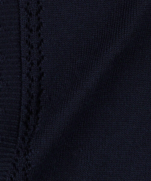 COMME CA ISM(コムサイズム)の「ニットボレロ(140-160cm)(カーディガン/ボレロ・キッズ・アイボリー/ネイビー・140cm/150cm/160cm)」の8枚目の写真