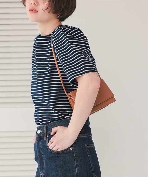 titivate（ティティベイト）の「フォルムスリーブ5分袖カットソー（Tシャツ/カットソー・レディース・レッド/ホワイト系その他/ホワイト/ブラック/イエロー系その他/ブルー系その他・M/S）」の13枚目の写真