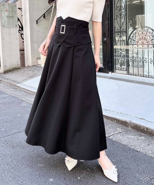 セール】コルセットドッキングフレアスカート（スカート）｜INGNI