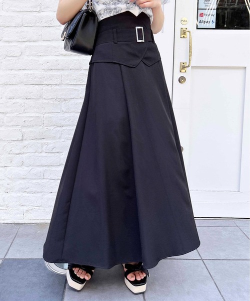 コルセットドッキングフレアスカート（スカート）｜INGNI