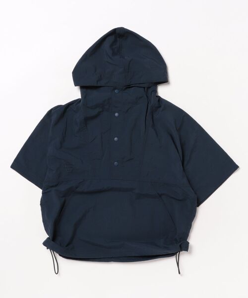GROOVY COLORS（グルービーカラーズ）の「Nylon Taffeta Anorak Hoodie（ナイロンジャケット・キッズ・ネイビー・140/130）」の3枚目の写真