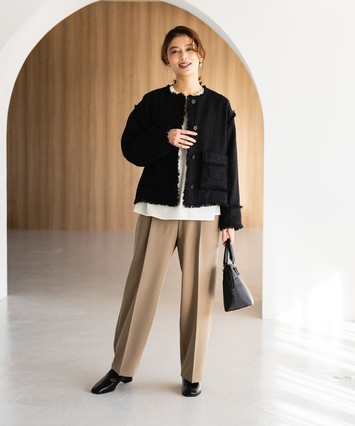 セール】【みんなのリクエストパンツ】ワイドストレートパンツ[プラス