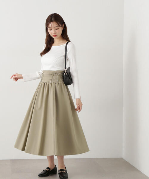 PROPORTION BODY DRESSING（プロポーションボディドレッシング）の「ボートネックリブニット / 1215170203（ニット/セーター・レディース・ホワイト系その他/パープル/オフホワイト・MEDIUM/SMALL）」の13枚目の写真