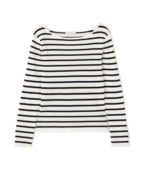 PROPORTION BODY DRESSING（プロポーションボディドレッシング）の「ボートネックリブニット / 1215170203（ニット/セーター・レディース・ホワイト系その他/パープル/オフホワイト・MEDIUM/SMALL）」の22枚目の写真