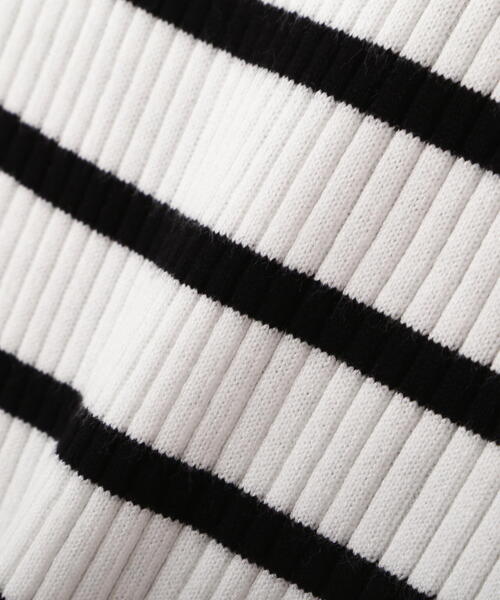 PROPORTION BODY DRESSING（プロポーションボディドレッシング）の「ボートネックリブニット / 1215170203（ニット/セーター・レディース・ホワイト系その他/パープル/オフホワイト・MEDIUM/SMALL）」の5枚目の写真