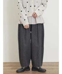 Samansa Mos2 | 【M/Lサイズ】ツイル/デニムカーブパンツ(その他パンツ)