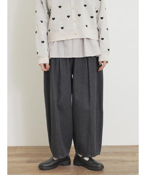 Samansa Mos2（サマンサ モスモス）の「【M/Lサイズ】ツイル/デニムカーブパンツ（その他パンツ・レディース・ベージュ/ブラック/グレー/キナリ・L/M）」の12枚目の写真