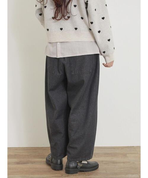 Samansa Mos2（サマンサ モスモス）の「【M/Lサイズ】ツイル/デニムカーブパンツ（その他パンツ・レディース・ベージュ/ブラック/グレー/キナリ・L/M）」の10枚目の写真