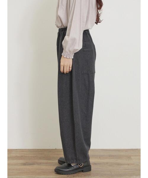 Samansa Mos2（サマンサ モスモス）の「【M/Lサイズ】ツイル/デニムカーブパンツ（その他パンツ・レディース・ベージュ/ブラック/グレー/キナリ・L/M）」の6枚目の写真