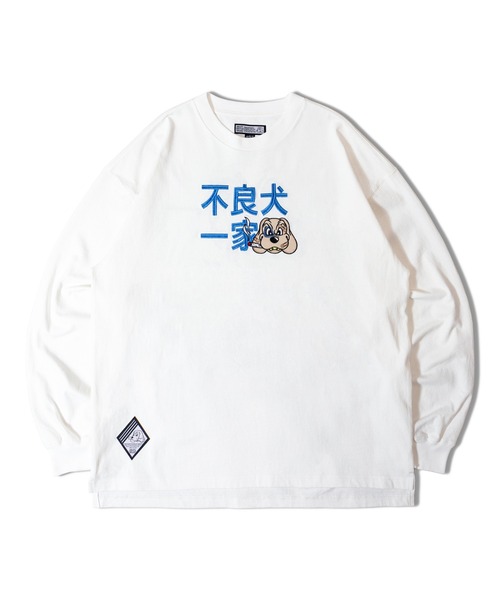 GALFY(ガルフィー)の「GA×GALFY-ファミリーわんこロンTee(Tシャツ/カットソー・メンズ・ホワイト/ブラック・XL/L)」の4枚目の写真