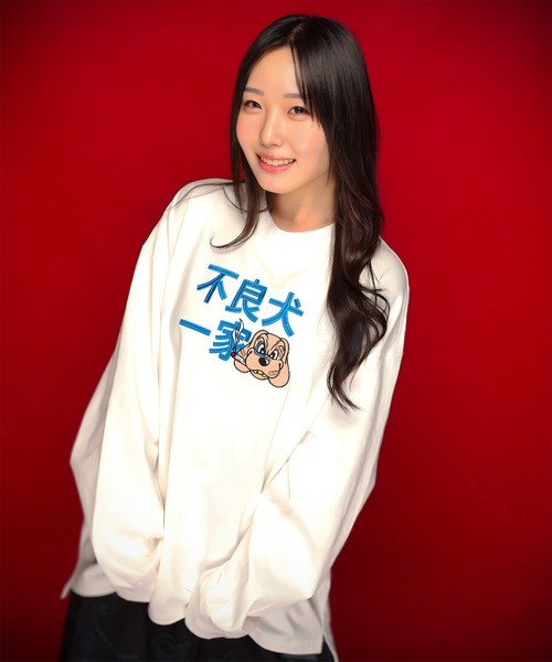 GALFY(ガルフィー)の「GA×GALFY-ファミリーわんこロンTee(Tシャツ/カットソー・メンズ・ホワイト/ブラック・XL/L)」の14枚目の写真