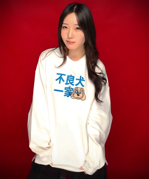 GALFY(ガルフィー)の「GA×GALFY-ファミリーわんこロンTee(Tシャツ/カットソー・メンズ・ホワイト/ブラック・XL/L)」の15枚目の写真