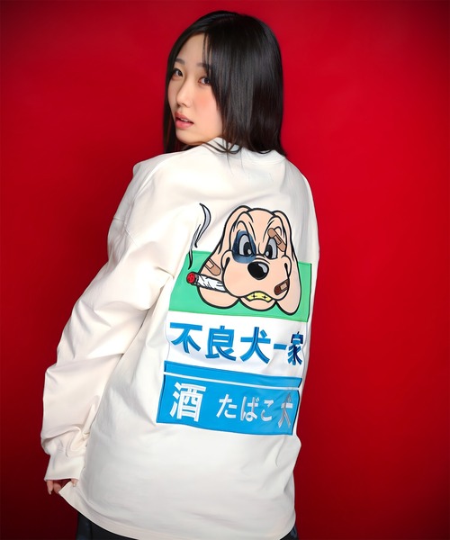 GALFY(ガルフィー)の「GA×GALFY-ファミリーわんこロンTee(Tシャツ/カットソー・メンズ・ホワイト/ブラック・XL/L)」の18枚目の写真