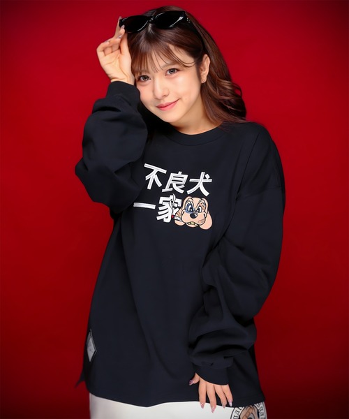 GA×GALFY-ファミリーわんこロンTee（Tシャツ/カットソー