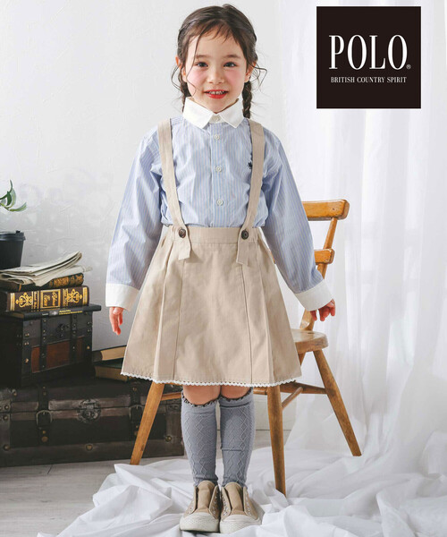 SLAP SLIP（スラップスリップ）の「【POLO BCS(ポロ・ビーシーエス)×SLAP SLIPコラボ】【お揃い】襟カフスバイカラーストライプ柄シャツ(80~130cm)（シャツ/ブラウス・キッズ・ピンク系その他/ブルー系その他・120cm/130cm/80ｃｍ/90cm/110cm/100cm）」の18枚目の写真