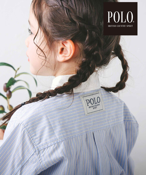 SLAP SLIP（スラップスリップ）の「【POLO BCS(ポロ・ビーシーエス)×SLAP SLIPコラボ】【お揃い】襟カフスバイカラーストライプ柄シャツ(80~130cm)（シャツ/ブラウス・キッズ・ピンク系その他/ブルー系その他・120cm/130cm/80ｃｍ/90cm/110cm/100cm）」の17枚目の写真