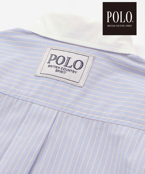 SLAP SLIP（スラップスリップ）の「【POLO BCS(ポロ・ビーシーエス)×SLAP SLIPコラボ】【お揃い】襟カフスバイカラーストライプ柄シャツ(80~130cm)（シャツ/ブラウス・キッズ・ピンク系その他/ブルー系その他・120cm/130cm/80ｃｍ/90cm/110cm/100cm）」の9枚目の写真