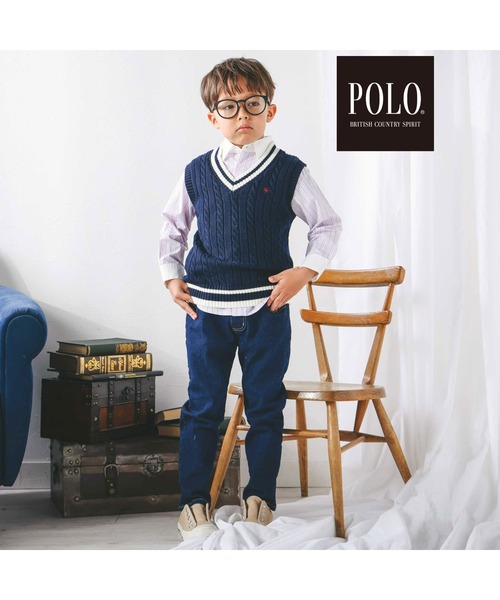 SLAP SLIP（スラップスリップ）の「【POLO BCS(ポロ・ビーシーエス)×SLAP SLIPコラボ】【お揃い】襟カフスバイカラーストライプ柄シャツ(80~130cm)（シャツ/ブラウス・キッズ・ピンク系その他/ブルー系その他・120cm/130cm/80ｃｍ/90cm/110cm/100cm）」の4枚目の写真