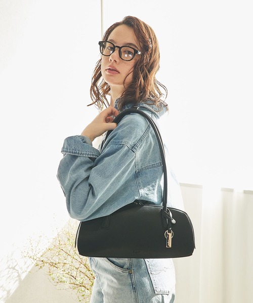 Ungrid/アングリッド】シンプルスムース プレートチャーム付ワイド