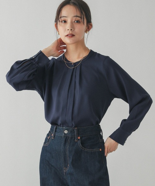 ❁れの様❁オーダーのお品です キレイつづく2WAYタックブラウス/147533｜グローバルワークの