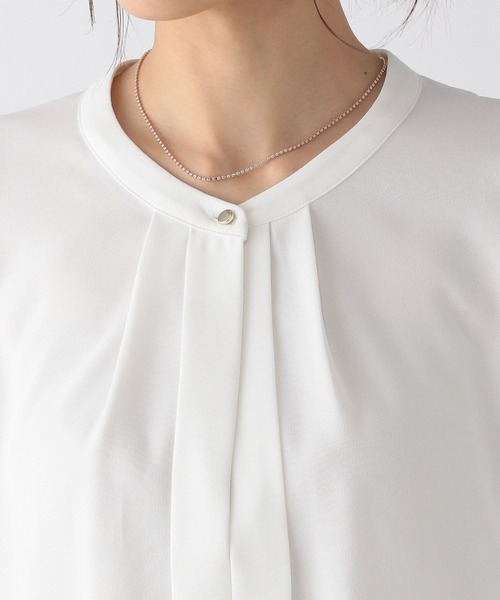 華奢坊 セール】キレイつづく2WAYタックブラウス/147533（シャツ/ブラウス