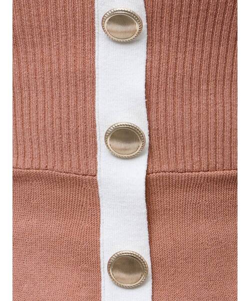 RESEXXY（リゼクシー）の「バイカラーペプラムニットトップス【セットアップ着用可能】（ニット/セーター・レディース・オレンジ/ブルー/ブラック・FREE）」の17枚目の写真