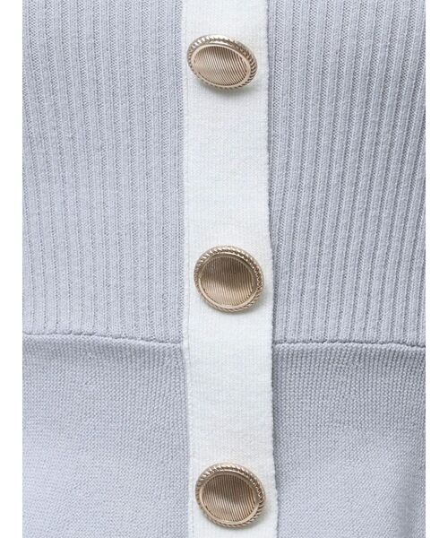 RESEXXY（リゼクシー）の「バイカラーペプラムニットトップス【セットアップ着用可能】（ニット/セーター・レディース・オレンジ/ブルー/ブラック・FREE）」の18枚目の写真