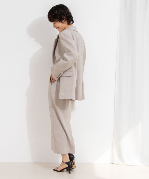 Rie Miller（リエミラー）の「《セットアップ対応》リネンライクタイトスカート（スカート・レディース・ライトグレー/ベージュ・36/38）」の6枚目の写真