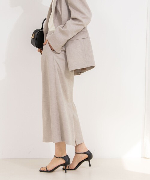 Rie Miller（リエミラー）の「《セットアップ対応》リネンライクタイトスカート（スカート・レディース・ライトグレー/ベージュ・36/38）」の9枚目の写真