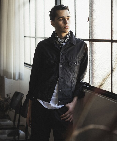 Kaptain Sunshine(キャプテン サンシャイン)の「【別注】KAPTAIN SUNSHINE / Cowboy Jacket(ブルゾン・メンズ・ブラック/オフホワイト・38/42)」の8枚目の写真