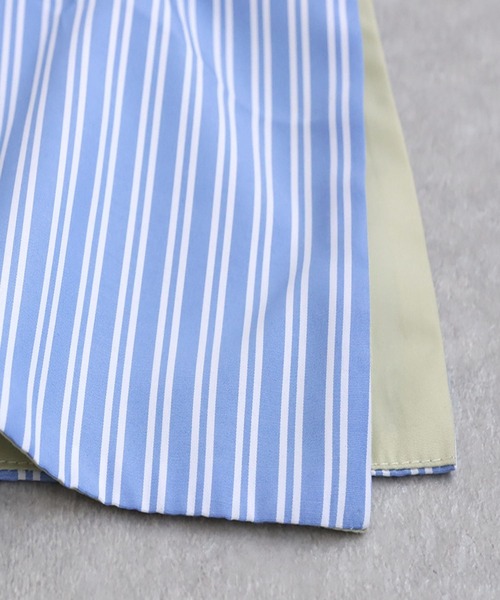 antiqua(アンティカ)の「異素材レイヤード風シャツ(シャツ/ブラウス・レディース・ブラック/ブルー・ONESIZE)」の17枚目の写真