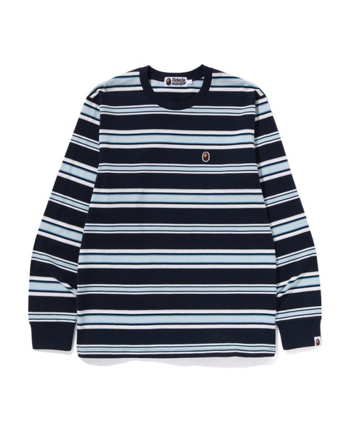 ONE POINT STRIPE LS TEE（Tシャツ/カットソー）｜A BATHING APE（ア