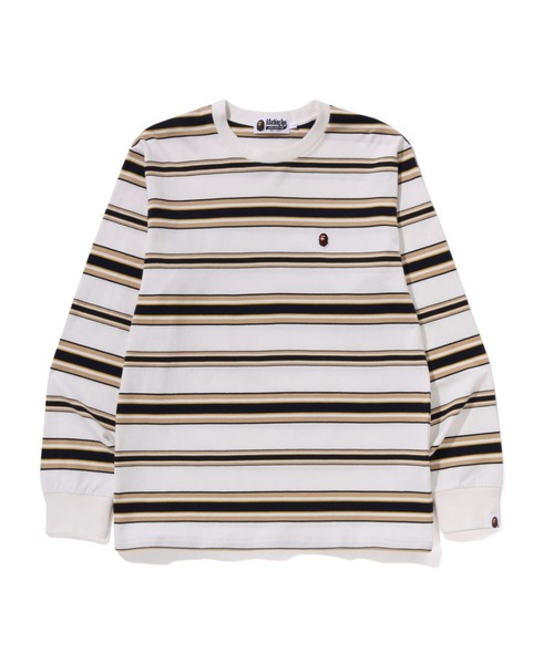 ONE POINT STRIPE LS TEE（Tシャツ/カットソー）｜A BATHING APE