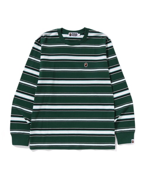 ONE POINT STRIPE LS TEE（Tシャツ/カットソー）｜A BATHING APE（ア