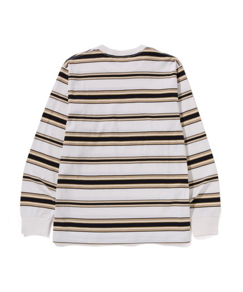 ONE POINT STRIPE LS TEE（Tシャツ/カットソー）｜A BATHING APE
