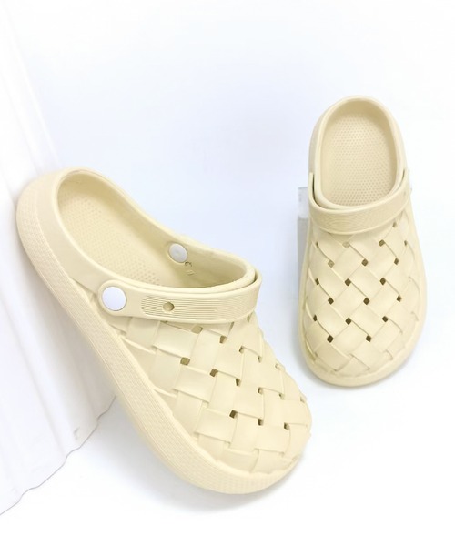 CALIFORNIA OUTFITTERS（カリフォルニア アウトフィッターズ）の「3-2A81 メッシュクロッグサンダル レディース 幅広 スリッポン サボシューズ（サンダル・レディース・ブラック/ベージュ/ピンク/ライトピンク・23cm/24cm/25cm）」の6枚目の写真