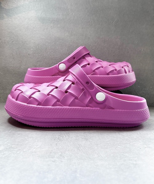 CALIFORNIA OUTFITTERS（カリフォルニア アウトフィッターズ）の「3-2A81 メッシュクロッグサンダル レディース 幅広 スリッポン サボシューズ（サンダル・レディース・ブラック/ベージュ/ピンク/ライトピンク・23cm/24cm/25cm）」の10枚目の写真