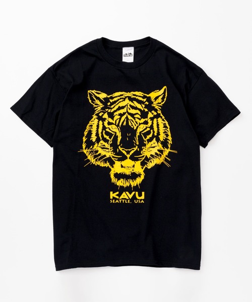KAVU(カブー)の「KAVU/カブー Tiger Tee/タイガーティー(Tシャツ/カットソー・メンズ・ホワイト/ブラック/オレンジ/ゴールド・LARGE/MEDIUM/X-LARGE)」の8枚目の写真